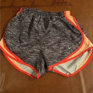 Nike Women's Athletic Shorts in Gray and Orange
